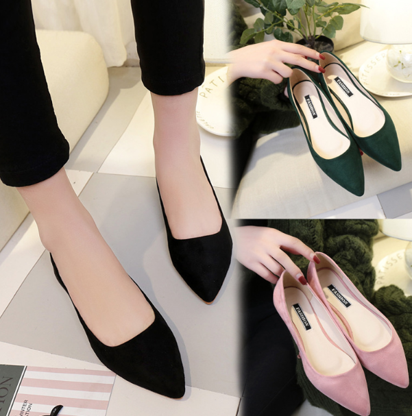 Comfortable Suede Flat Shoes