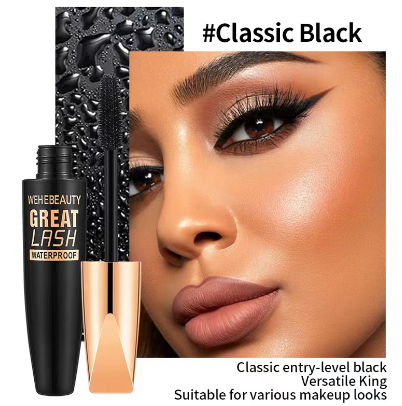 Silk Fiber Black Mascara Waterproof Image 3