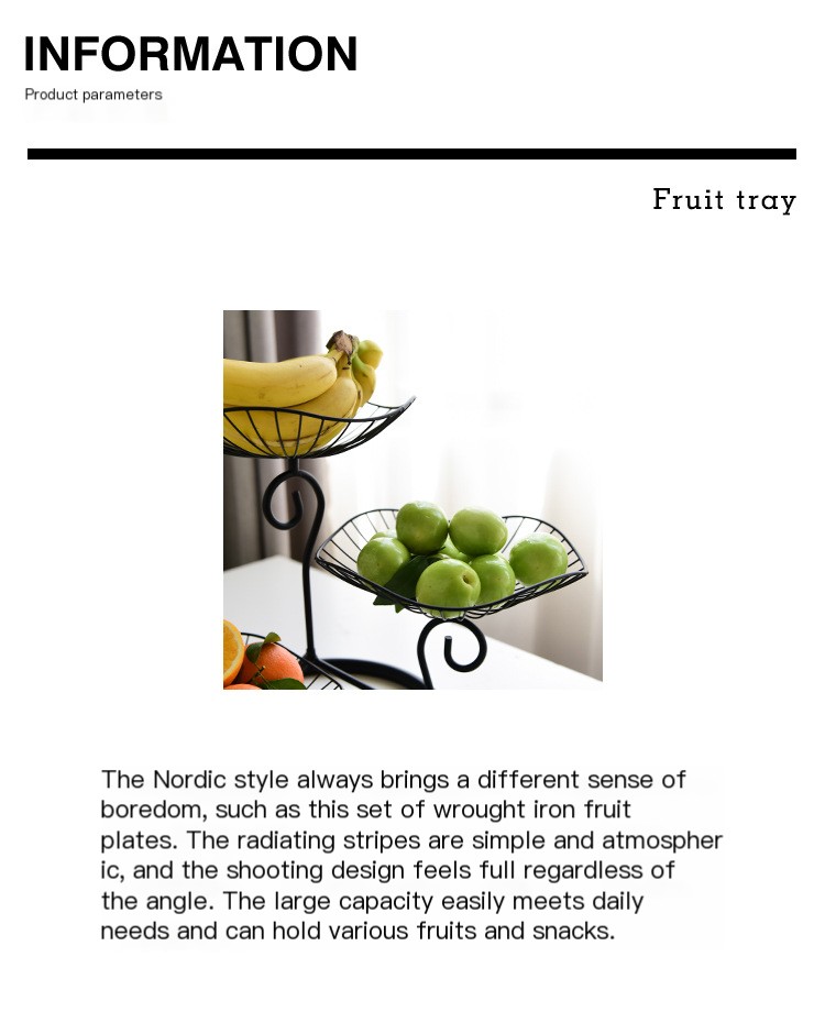 3 Tier Fruit Basket Stand 2