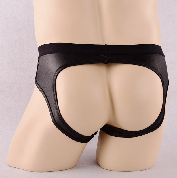 Men's Patent Leather Underwear Side View
