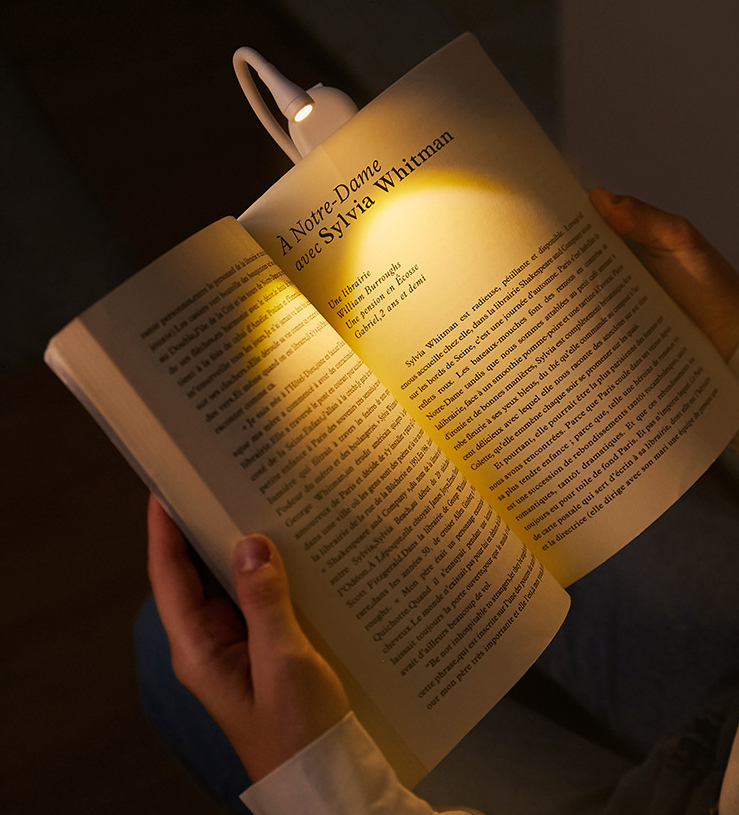 Book Clip Lamp Usage