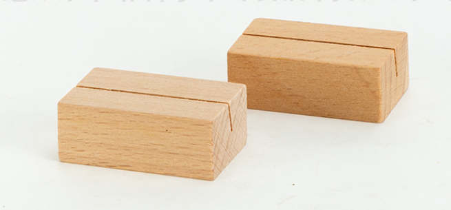 Solid Wood Business Card Holder
