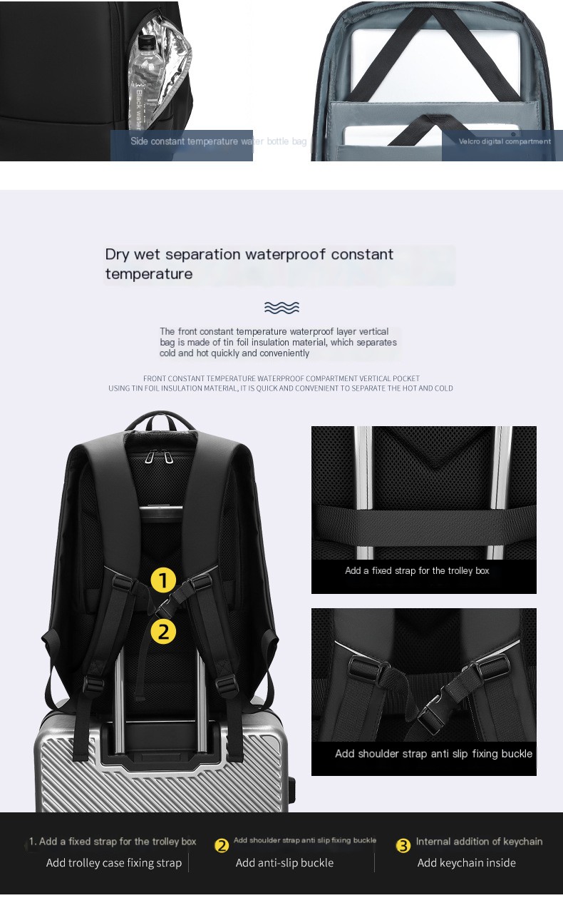 Outdoor Travel Backpack - Versatile Storage