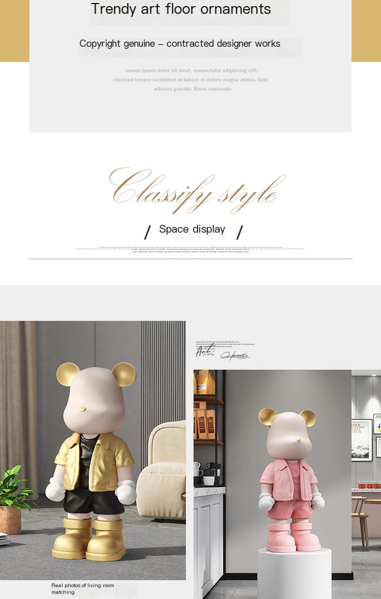 Trendy Violent Bear Decoration 3