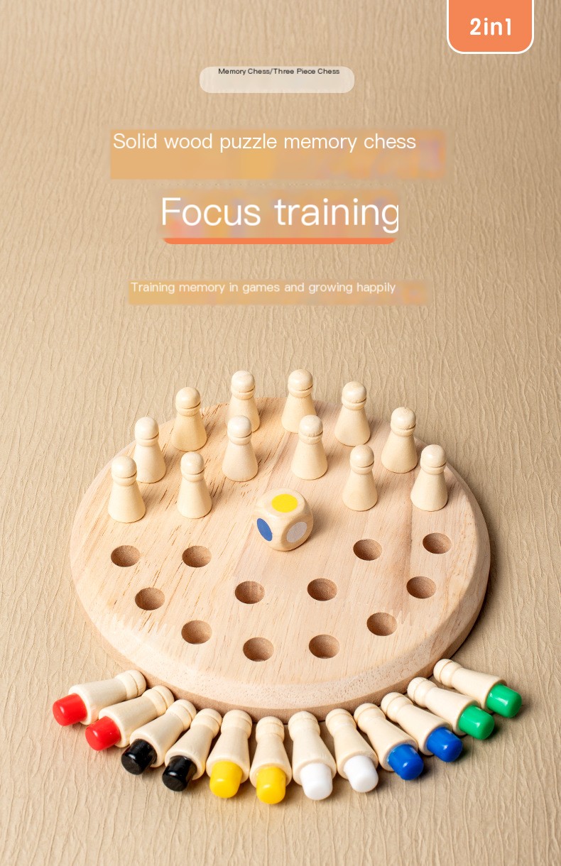 Wooden Memory Chess Image 5