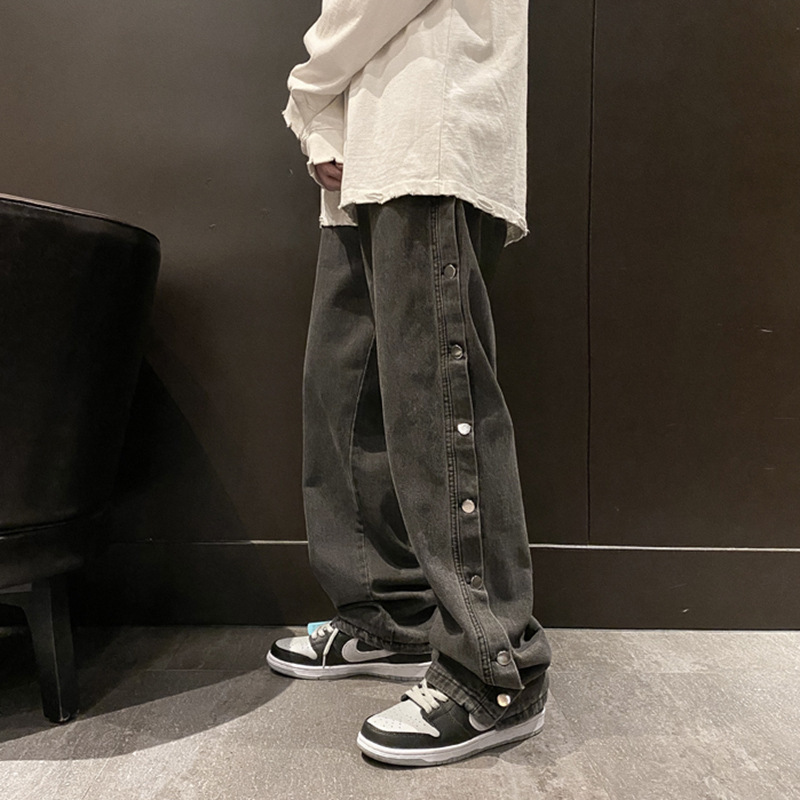 Side View of Denim Pants