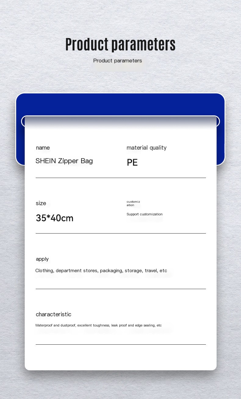 Clothing zipper bag transparent clothes New material frosted clothing packaging bag high-grade PE ziplock bag thickened bag wholesale