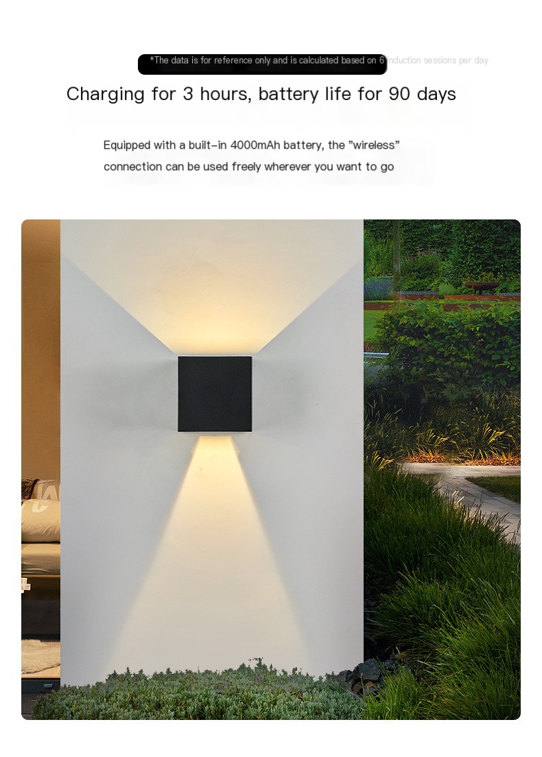 Sand White Motion Sensor Wall Light