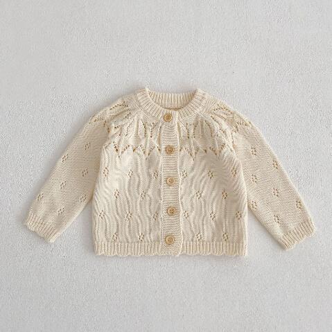 Cardigan Infantil Feminina de Tricô