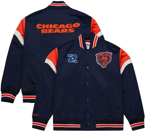 Vintage Chicago Bears Pullover Jacket Side View