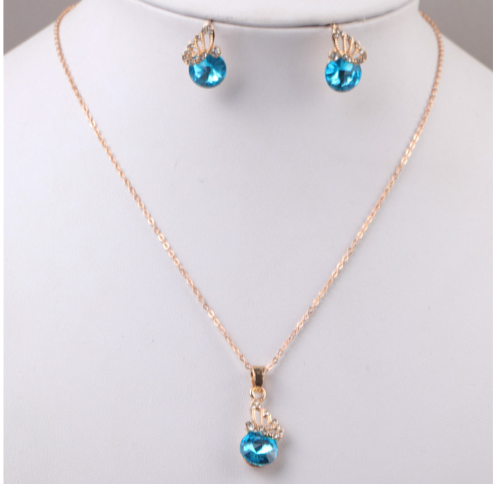 Crystal Earring and Necklace Set Image 3