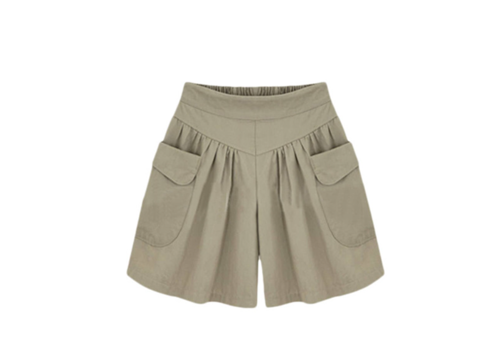 Navy Blue Wide Leg Shorts