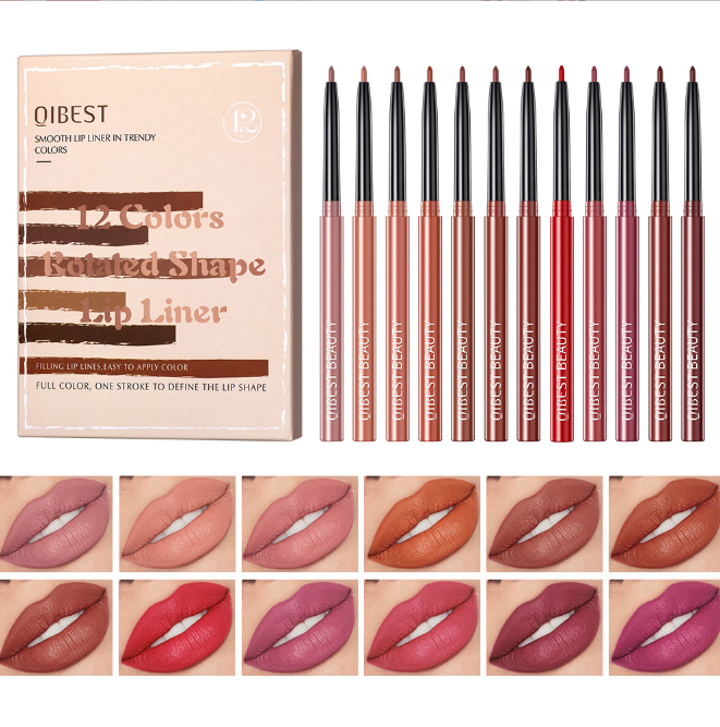 12pcs Matte Waterproof Long Lasting Lipliner Pencil image