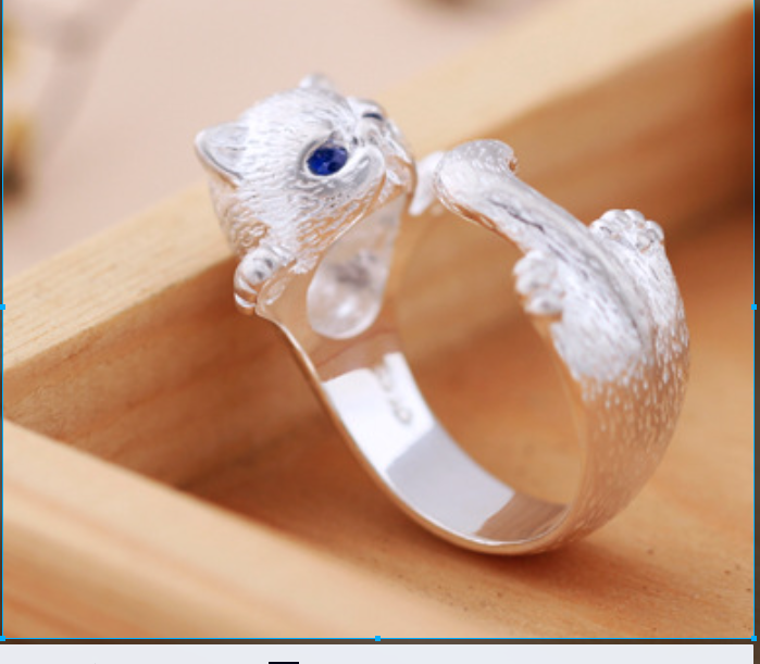 Retro Cat Ring Image 4