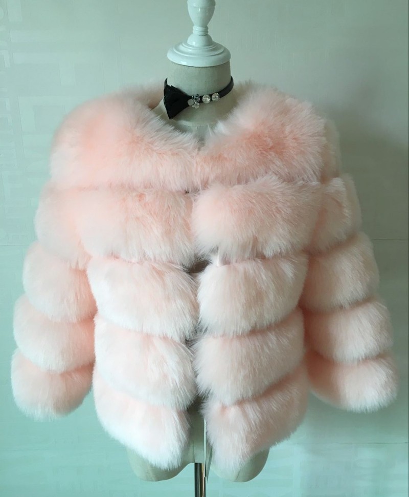 Faux Fur Coat Detail