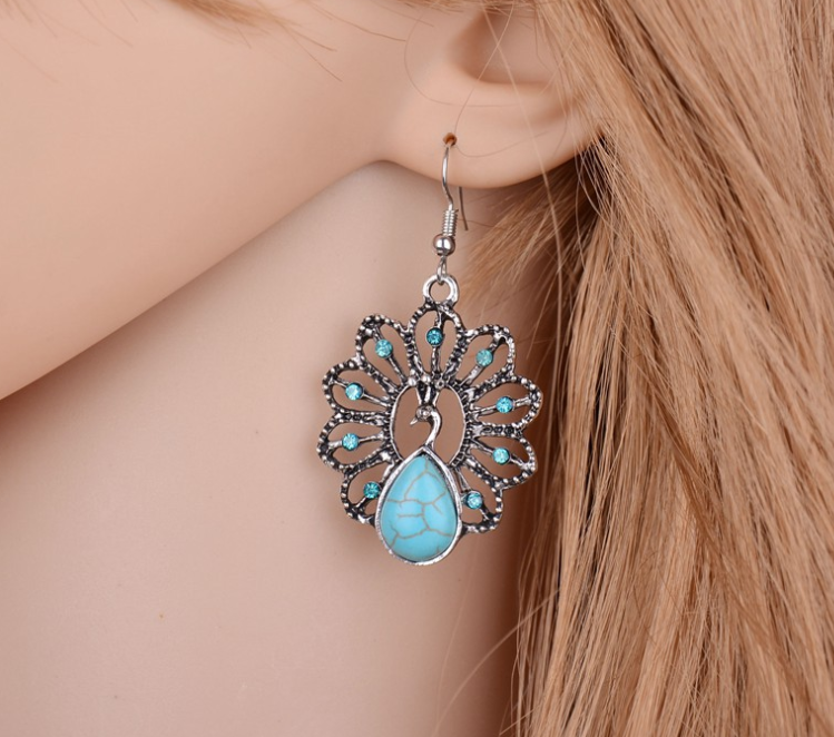 Peacock Earrings