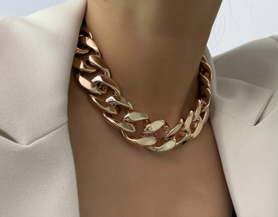 Gold Chunky Chain Necklace