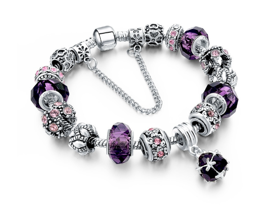 大孔琉璃珠手链