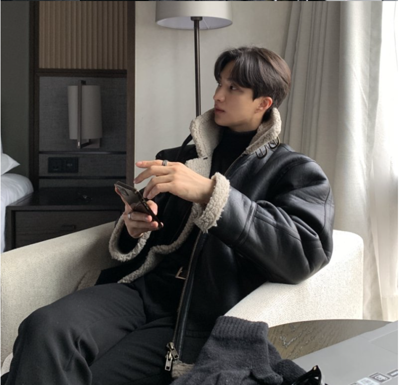 Black Faux Suede Jacket Image 3