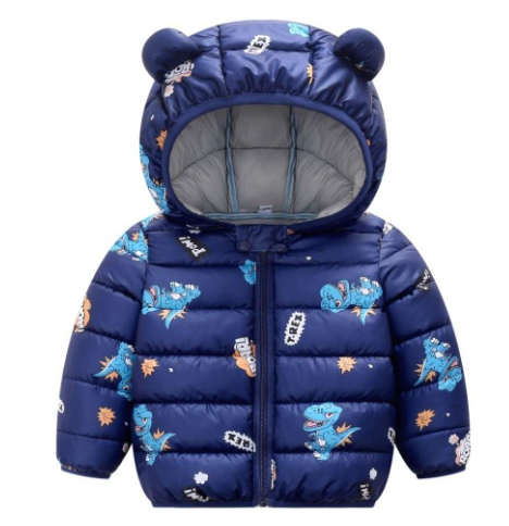 Jaqueta Puffer Infantil com Orelhinhas