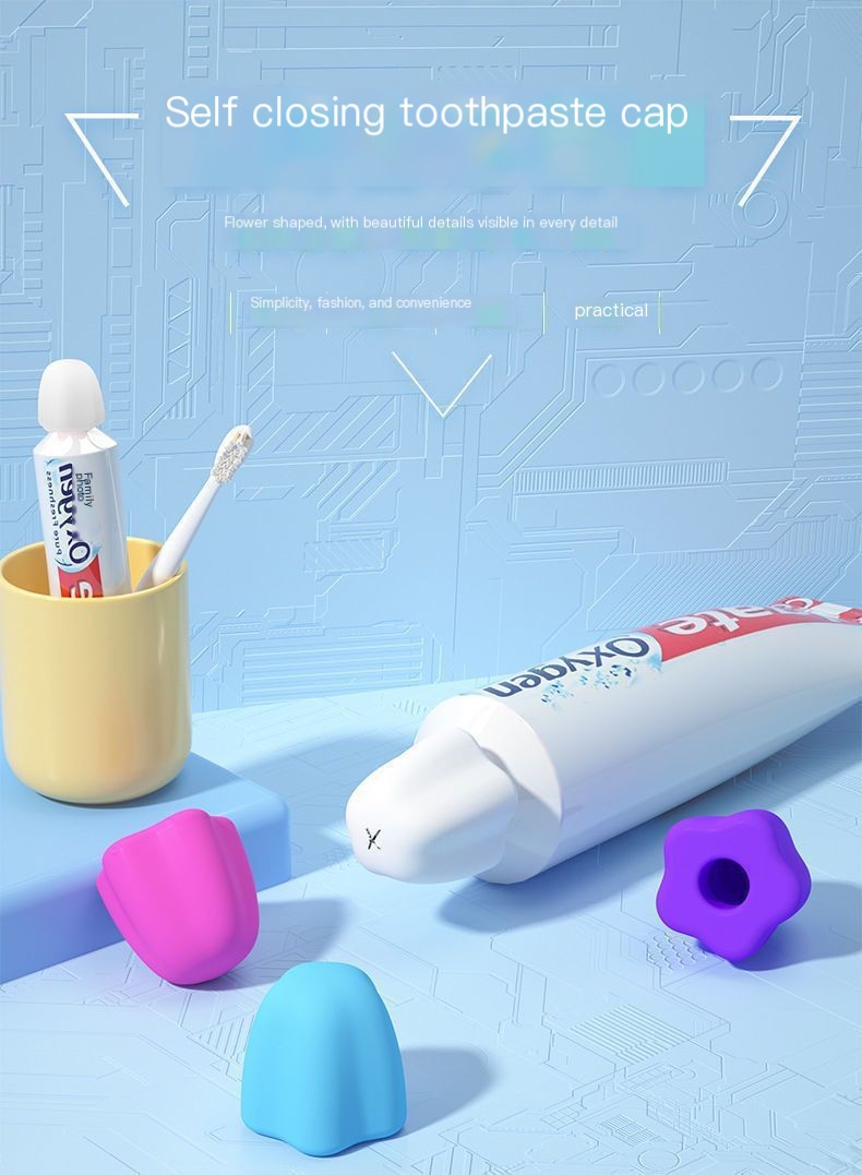 Dirt-proof toothpaste cap in action