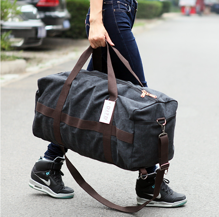 Canvas Travel Bag in Use