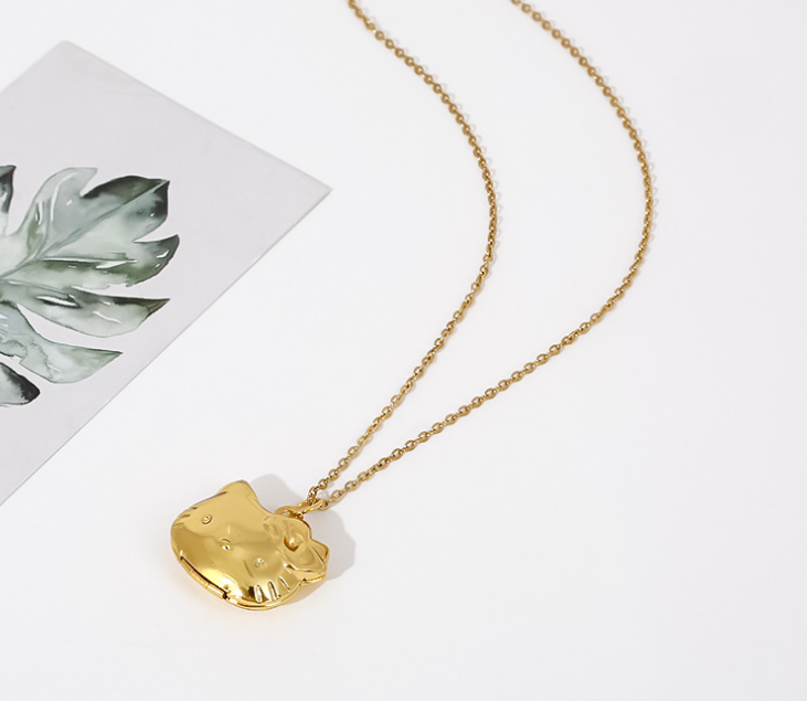 KT Hello Kitty Pendant Necklace featured on model