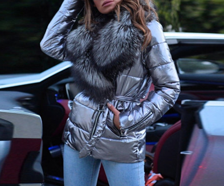 Faux Fur Collar Coat Image 3