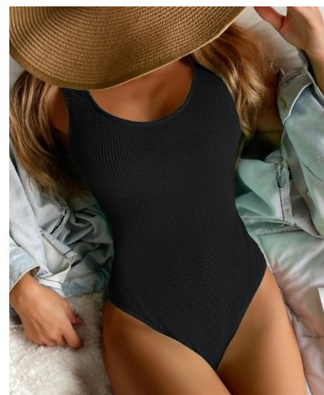 One-piece swimsuit in action