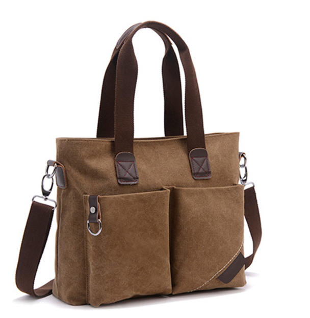Men's Casual Canvas Shoulder Bag Image 1
