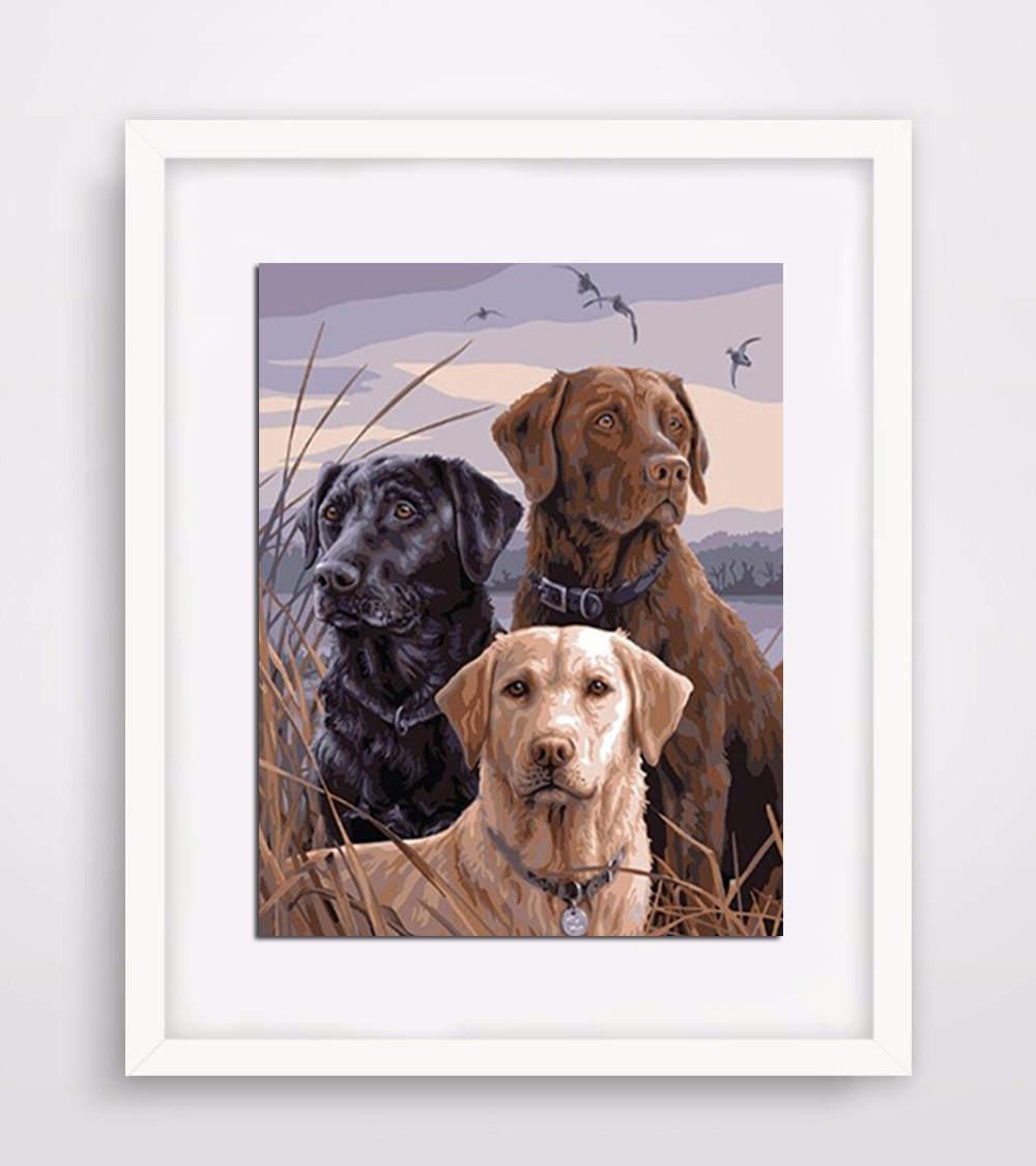 Three Dogs Diamond Painting