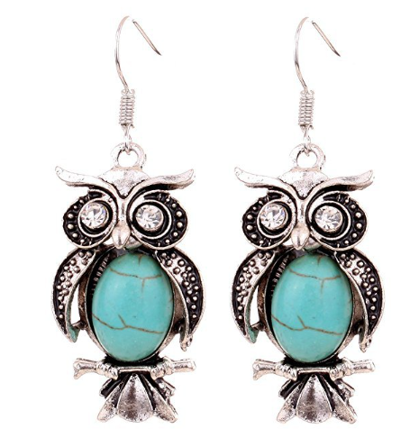 Turquoise Owl Jewelry Set Image 2