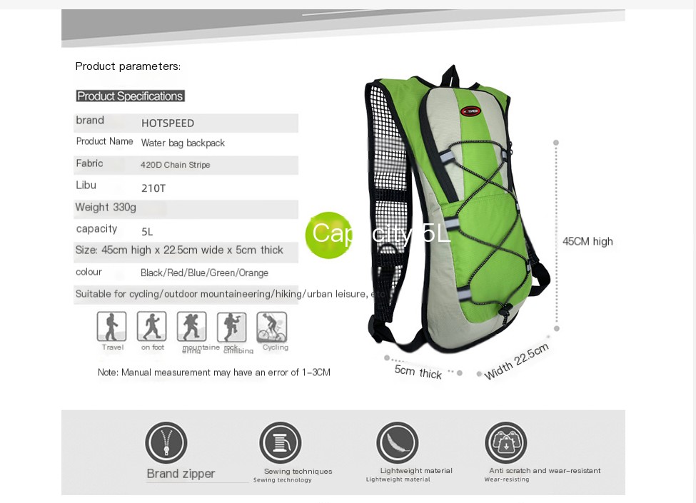 Various Colors of Sports Backpack