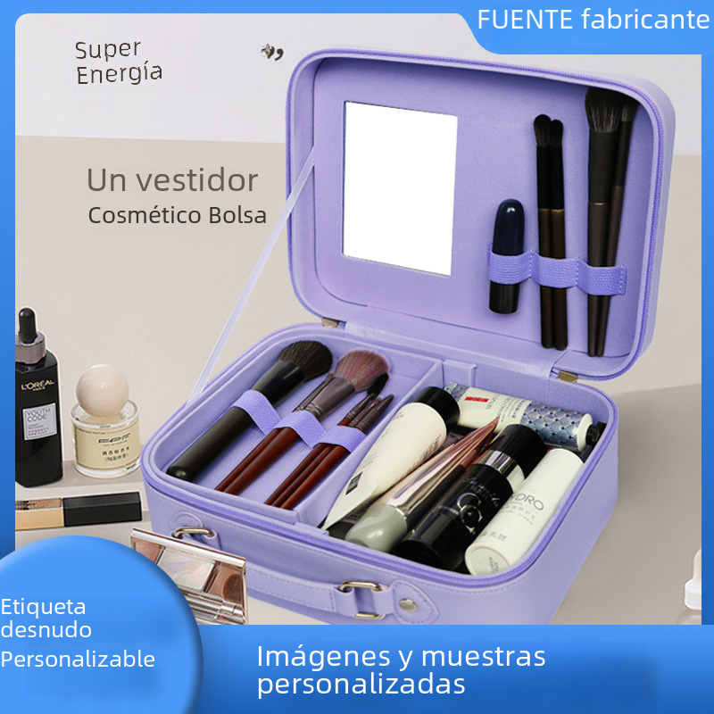 2023 new cosmetic bag ins style super popular portable travel cosmetic case large capacity Korean style cosmetic storage box image