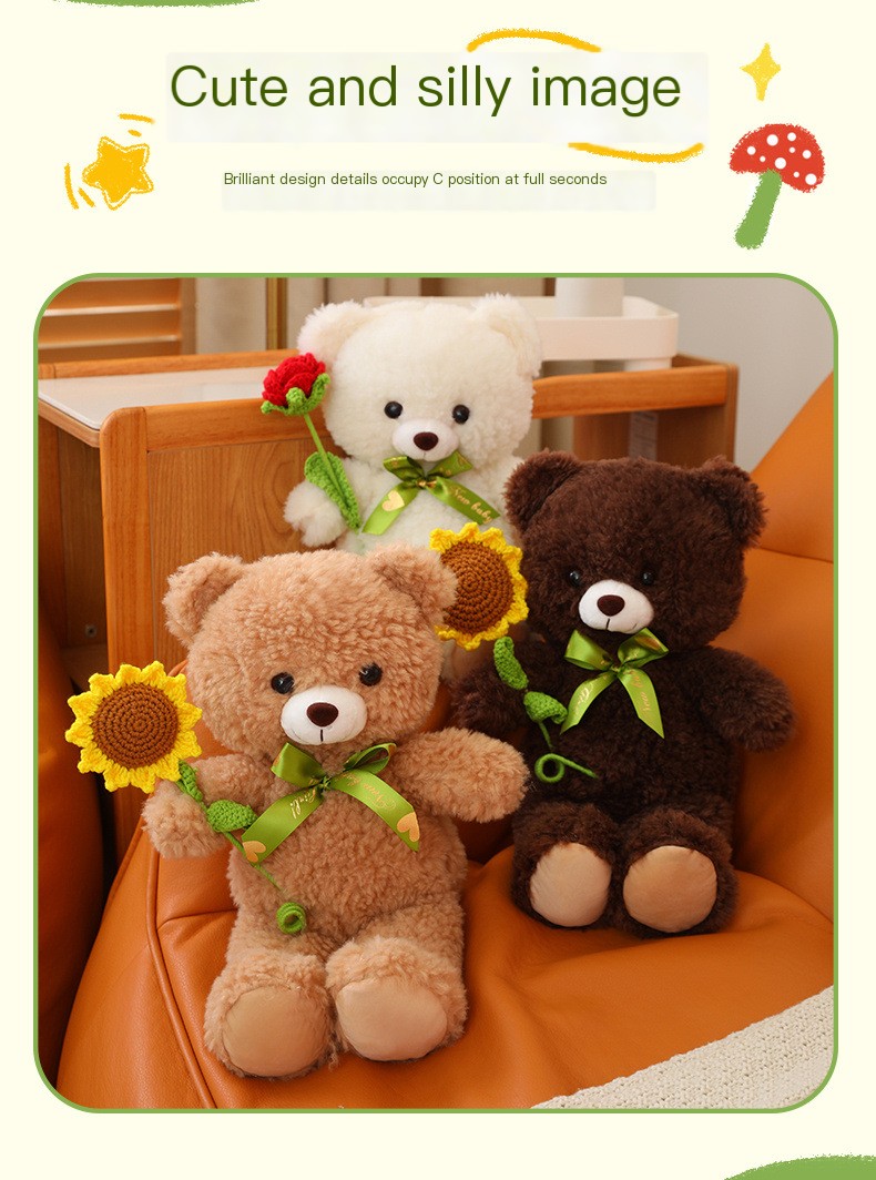 Teddy Bear with Roses