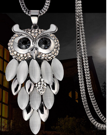 Owl Sweater Necklace