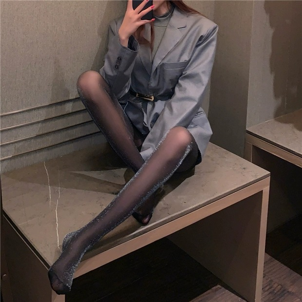 Colorful Silver Thread Pantyhose 5