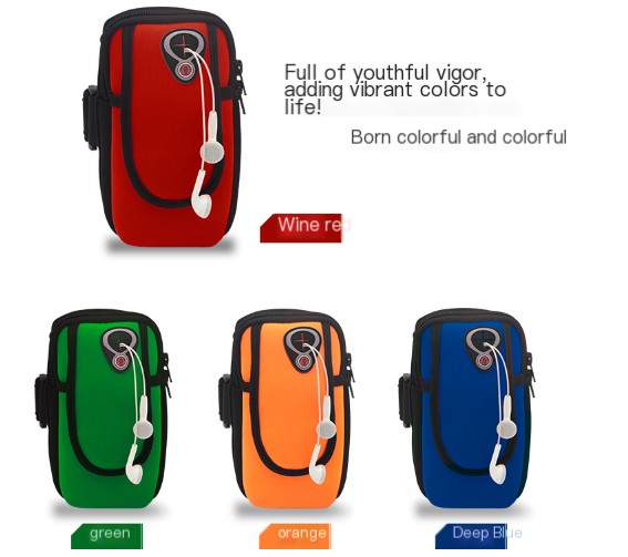 Sport Running Arm Pouch - Red