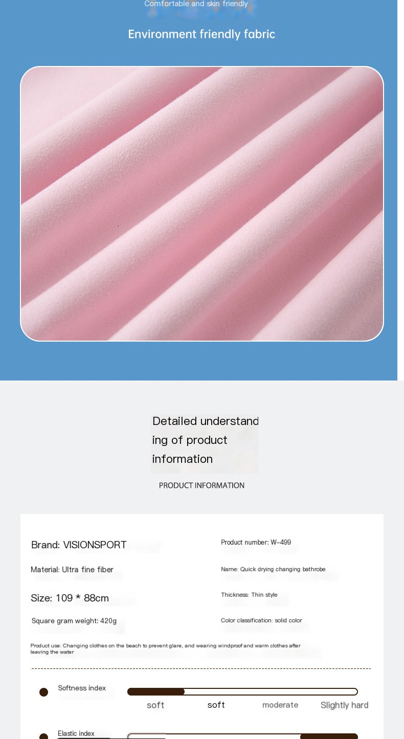 Ultra Fine Fiber Bathrobe