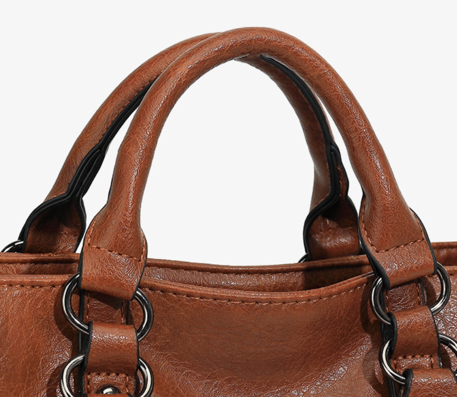 Versatile PU Leather Tote Bag - Lifestyle Shot