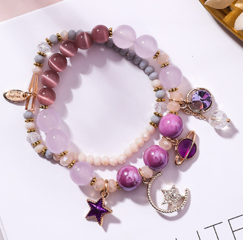 Crystal Bracelet Pink