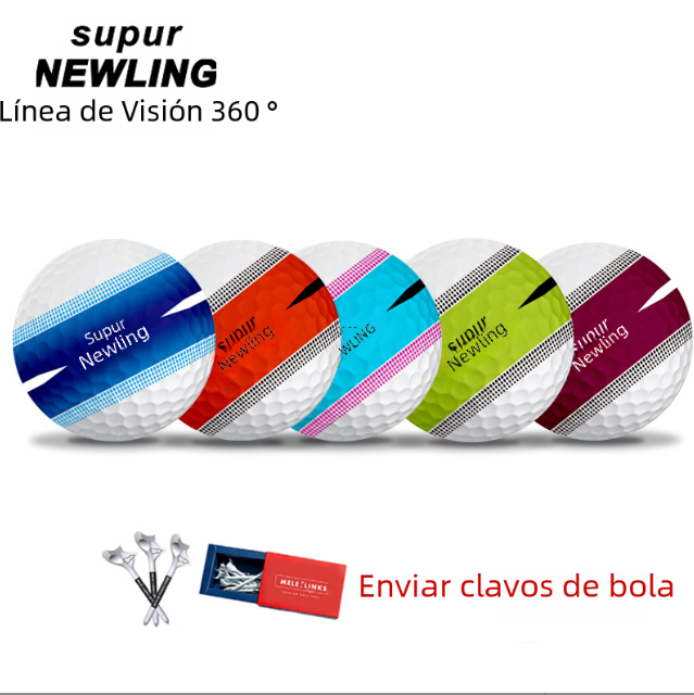 360-degree aiming golf ball