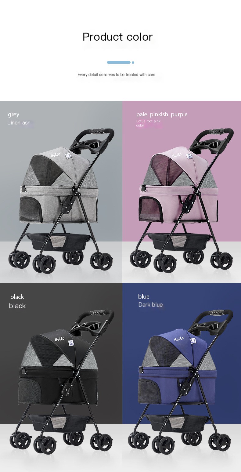 Bello OSM-M02S Pet Stroller - Front View