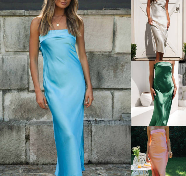 Backless Knitted Dress - Image 1