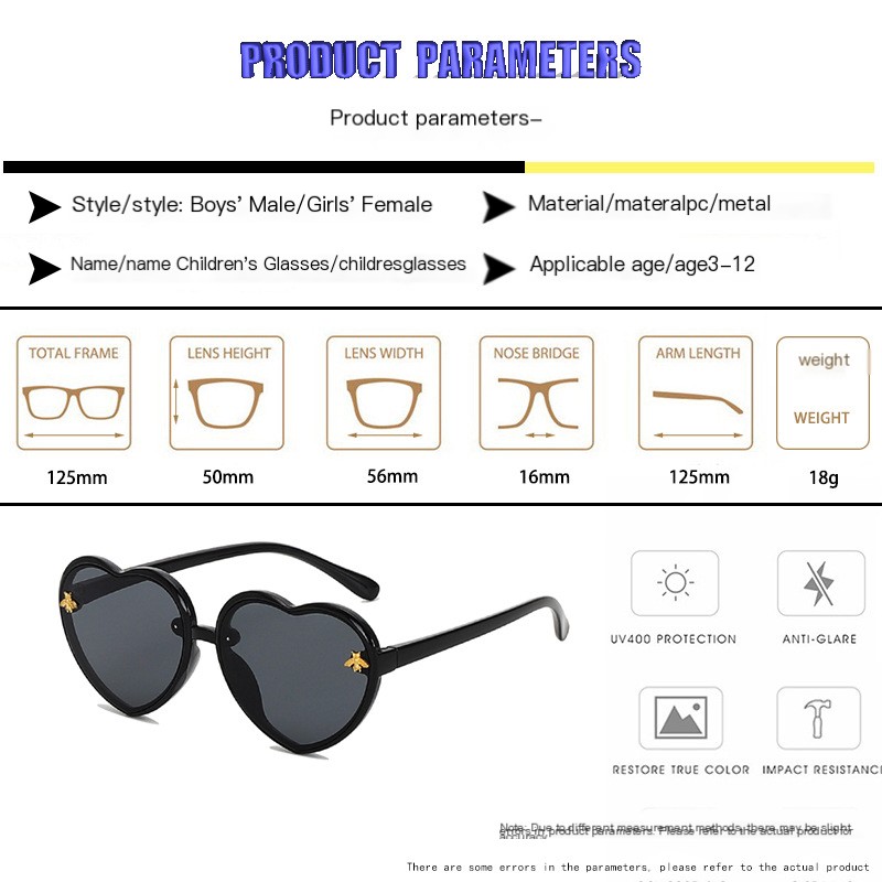 Bee Heart Cute Children's Sunglasses