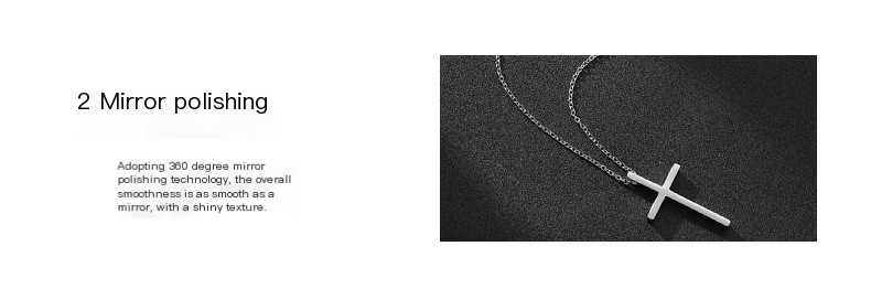 Titanium Steel Cross Necklace 3