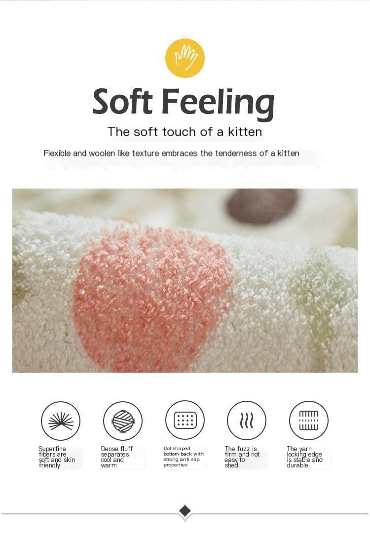 Simple Faux Cashmere Bath Mat 9
