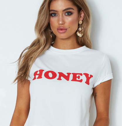 Trendy Letter Print T-Shirt