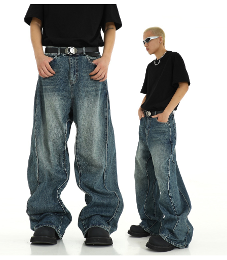 REDDACHiC Twisted Seam Men Baggy Jeans