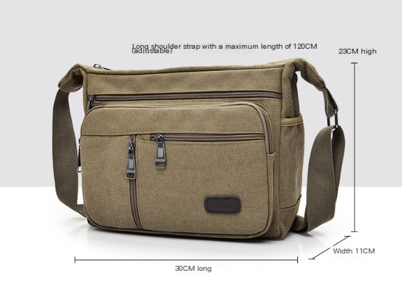 Canvas Shoulder Bag Image 1